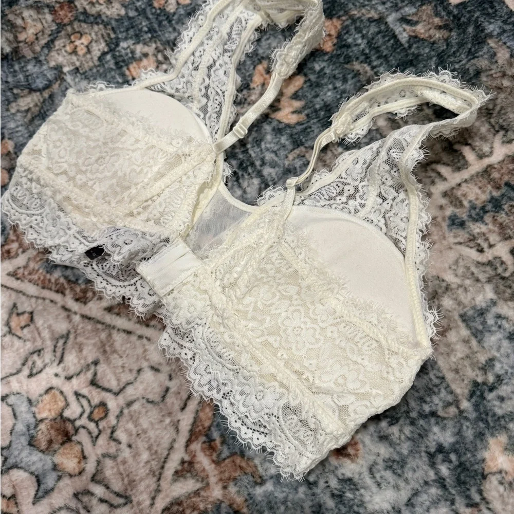 Aerie Cream Lace Bralette - Picture 2 of 4